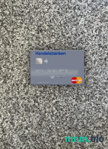 Norway Handelsbanken wygląd zdjęcia mastercard skan PSD + zdjęcie